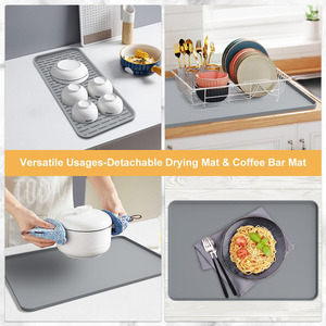 Tapis de station à café en silicone personnalisé, tapis <span class=keywords><strong>antidérapant</strong></span> <span class=keywords><strong>pour</strong></span> bar à café, tapis de protection <span class=keywords><strong>pour</strong></span> machine à café en silicone <span class=keywords><strong>pour</strong></span> la maison et la cuisine - Product Image 5