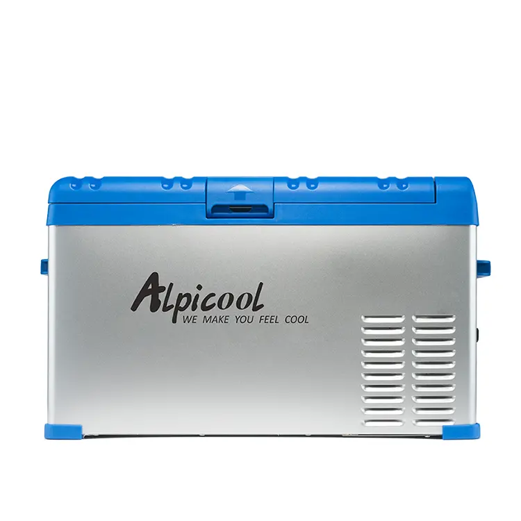 Alpicool 21L Mini araç soğutucu DC AC 12v 24v özelleştirilmiş ambalaj küçük buzdolapları kompresör dondurucu elektrikli kamp buzdolabı