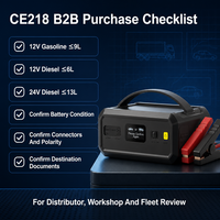 CE218 12V 24V Super Capacitor Jump Starter 2000A untuk Kendaraan Bensin 9L, Diesel 6L, Diesel 13L OEM Grosir Pabrik