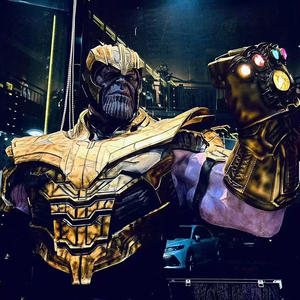 Vente flash Statue de Spider-Man grandeur nature, Captain <span class=keywords><strong>Thanos</strong></span>, sculpture en résine de fibre de verre pour la maison, figurine de bande dessinée Marvel - Product Image 3