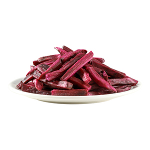 Chips de Camote <span class=keywords><strong>Morada</strong></span> Deshidratada, Frutas y Verduras Deshidratadas, Refrigerios Saludables de <span class=keywords><strong>Fruta</strong></span> Crujiente VF para Niños, Precio de Fábrica al por Mayor - Product Image 3