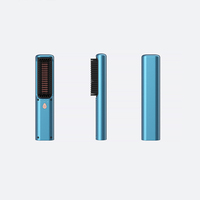 Mini brosse lissante pour cheveux, bigoudi à cheveux sans fil, fer plat facile à transporter, de voyage