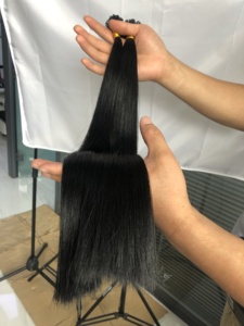 New <strong>Design</strong> Premium 20 INCH 100% Human Remy Hair Straight Brazilian Hair Wig Virgin Hair Extensions Hand Tied <strong>Weft</strong> - Product Image 4