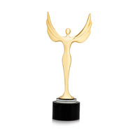 Trophée ovale en métal K9 durable, personnalisable, pour récompenses de personnel exceptionnel de fin d'année, cadeaux commémoratifs, vente en gros