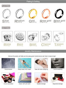 <span class=keywords><strong>Collana</strong></span> con Ciondolo a Croce in Varie Forme per <span class=keywords><strong>Uomo</strong></span> e Donna, Perle di Opale 9x12mm, Placcata Argento/Oro 18K in Ottone - Product Image 5