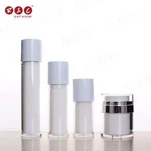 Pcr AS PP resistente al vacío crema de loción recargable 30Ml 50Ml 100Ml cosméticos de plástico botella de bomba de suero sin aire con bomba