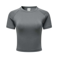 Vestido Camiseta Deportivo Corto de Cuello Redondo para Mujer, Corte Ajustado, 220GSM, 100% Algodón Transpirable, Estampado Animal 3D, Tejido Sólido