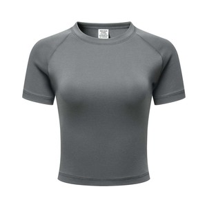 Robe T-shirt Femme Sportive Courte Col Rond 220GSM Coton Imprimé 3D Tricoté Anti-boulochage Été - Product Image 2