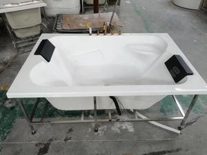 Baignoires Jacuzzi pour 2 Personnes FACING-TO-FACING, Hydromassage Intégré de Haute Qualité, Baignoires à Bulles pour Couples, Baignoires de Trempage WASOM - Product Image 6