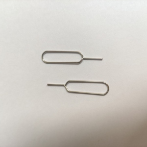Pin <span class=keywords><strong>per</strong></span> Scheda SIM in Acciaio Nichelato di Alta Qualità OEM, Estrattore <span class=keywords><strong>per</strong></span> Vassoio SIM <span class=keywords><strong>per</strong></span> Parti Stampate di Telefoni Cellulari - Product Image 1