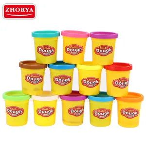 Cheap Educational Playdough Polymer Clay Set 12 Colors Kids Plasticine Modeling Bulk Play Dough Toys