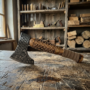 Premium High Quality Custom Handmade Stainless Steel Tactical Hatchet Factory Direct Sale Outdoor Camping Survival Use - Product Image 4