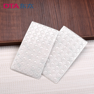 Almohadillas de Fieltro para Muebles Dta, 50 Piezas, Adhesivos Anticolisión de Silicona para Puertas de Armario, Absorción de Impactos - Product Image 1