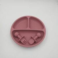 Offre Spéciale : Assiette Bébé en Silicone à Ventouse avec Compartiments – Vaisselle Enfant en Silicone