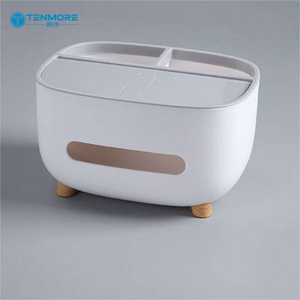 Organisateur de boîte à mouchoirs multifonctionnel pour bureau, support de télécommande avec support de téléphone, boîte à serviettes moderne pour salon - Product Image 5