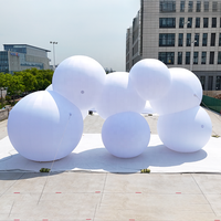 Tente publicitaire géante gonflable en forme de nuage de 54,79 pieds, structure de nuage gonflable personnalisée, décoration artistique gonflable en forme de nuage