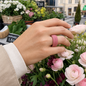 Coque de protection en silicone personnalisée avec logo OEM pour Oura Ring 5/4, Galaxy Ring, RingConn, Ultrahuman, Rose Poudré, gaufrée, marque privée - Product Image 5