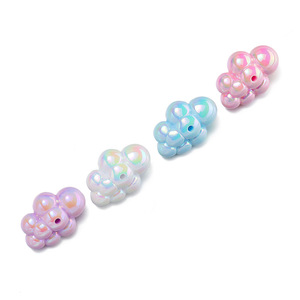 Acrylic Cloud <b>Beads</b> Irregular Shape Perforated Loose <b>Beads</b> For Jewelry Making DIY Accessories Spring 2024 Yiwu Origin - Product Image 4