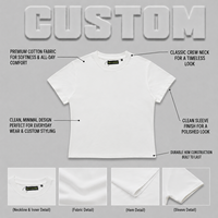 Camiseta personalizada de corte ajustado, estilo americano, color sólido, 300g, marca de moda urbana