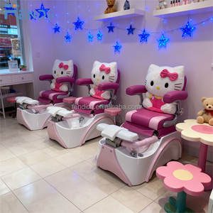 Sillón <span class=keywords><strong>de</strong></span> Pedicura Moderno para Niños, Color Rosa, con Respaldo Ajustable y sin Tuberías, para Uso en Salones <span class=keywords><strong>de</strong></span> <span class=keywords><strong>Uñas</strong></span> - Product Image 3