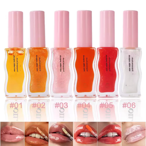 Brillo Labial Hidratante Giisoou Mirror de 8 ml, Lápiz Labial Líquido con Colágeno y Ácido Hialurónico, Aceite Labial Nutritivo con Miel y Frutas - Product Image 1
