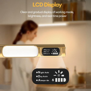 Picture Light for Wall,Rechargeable <b>Wireless</b> Remote, Dimmable Magnetic LED Art Display Light with 3 Color <b>Temperatures</b>(Gold) - Product Image 2