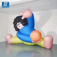 Mascotte gonflable personnalisée de fille mascotte de dessin animé décoration publicitaire sculpture de mascotte gonflable mascotte de dessin animé personnalisée