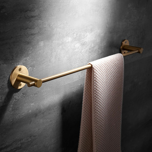 Portasciugamani lungo in ottone massiccio di <span class=keywords><strong>dimensioni</strong></span> personalizzate Rails portasciugamani da parete in rame dorato da 55cm per cucina nordica europea - Product Image 2