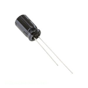 ตัวเก็บประจุแบบ Through Hole ยี่ห้อ Manufacturer Channel รุ่น CAP ALUM 220UF 20% 10V RADIAL TH 10ZLG220MEFC6.3X11 ขนาด 220 ยูเอฟ - Product Image 1