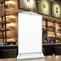 Support d'affichage en acrylique, support de menu de table, support de signalisation en acrylique pour restaurant, bar