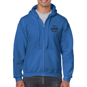 Giacca con Zip Personalizzata, Comoda Felpa con Cappuccio in Cotone, Pantaloni Casual Semplici in Cotone per Fraternità, Pantaloni Unisex, Felpa con Zip da Club per Uomo - Product Image 1