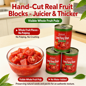 24 - <span class=keywords><strong>Pomodori</strong></span> a cubetti in salsa in scatola a lunga conservazione 400g, sottovuoto, sterilizzati, conservabili a temperatura ambiente, all'ingrosso - Product Image 4