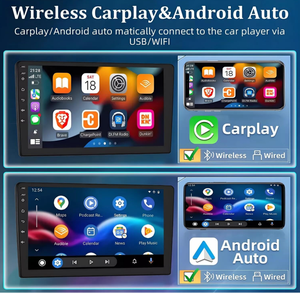 Android 13 DIN đôi xe Stereo đài phát thanh cho 2001-2004 Nissan biên giới Carplay 10.1 "Màn hình cảm ứng đơn vị đầu xe Stereo 4G + 64GB - Product Image 2