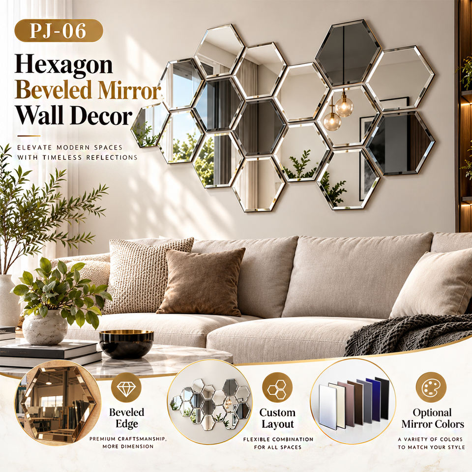 Decorative Beveled Mirror Panels for Cruise Ship Interiors, Custom ...