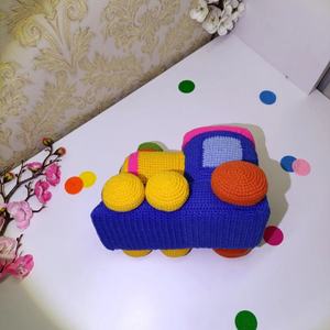 ตุ๊กตารถไฟถักโครเชต์รถไฟของเล่นสำหรับเด็ก - Product Image 3