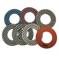 Disque de polissage diamanté à sec de 6 pouces (150 mm) pour meuleuse d'angle, disque de ponçage flexible pour pierre, granit, marbre