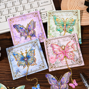 Marcapáginas Metálico Retro con Diseño de Mariposa, <span class=keywords><strong>Literatura</strong></span> y Arte, de Alta Gama, Exquisito, con Sentido Artístico Avanzado, para Estudiantes - Product Image 1