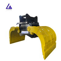 Pince de tri non rotative pour excavatrice, directement de l'usine, conforme CE, hydraulique, robuste, haute performance, pour le tri des déchets