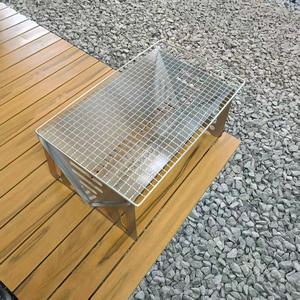 Barbecue pliant multifonction portable <span class=keywords><strong>en</strong></span> acier inoxydable durable, réchaud <span class=keywords><strong>de</strong></span> camping, grille <span class=keywords><strong>de</strong></span> cuisson, poêle à <span class=keywords><strong>bois</strong></span> et à charbon <span class=keywords><strong>de</strong></span> <span class=keywords><strong>bois</strong></span> - Product Image 3