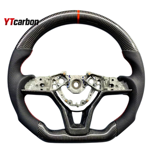 YTcarbon para Spring Bigster <span class=keywords><strong>Duster</strong></span> Stepway MCV, piezas de automóvil, accesorios interiores de coche, volante de fibra de carbono Real personalizado - Product Image 1