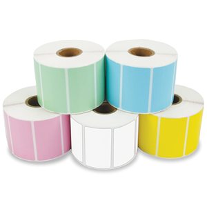 Rouleau d'étiquettes thermiques 57x32mm 800 étiquettes autocollantes compatibles avec l'imprimante <span class=keywords><strong>Zebra</strong></span> GK420d <span class=keywords><strong>ZD420</strong></span> - Product Image 4