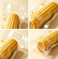 Sacs sous vide en nylon personnalisés pour l'emballage alimentaire des grains de maïs, résistants à l'humidité, sachets de scellage sous vide