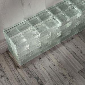 ADEL Bloques de Vidrio Sólido Transparente con Patrones de Cáscara de Naranja 50/100/200, Bloques de Vidrio Transparente de Cinco Caras para Construcción, Ladrillos Transparentes para Pared - Product Image 1