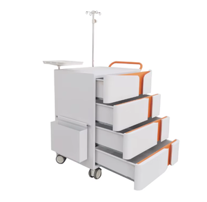 Nieuwe design koudgewalst stalen ziekenhuis instrumentenkar met vier laden en een draagvermogen van 50 lb voor spoedeisende behandelingen - Product Image 6