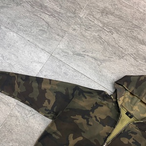 Nueva Sudadera con Capucha para Hombre, Personalizada, con Hombros Caídos, 420 GSM, 100% Algodón, Forrada, Estampado Completo, Corte Holgado, Camuflaje, Estilo Vintage, con Cierre - Product Image 3