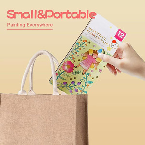 Mini Quaderno da Colorare Carino con 12 Pagine, Libro di <span class=keywords><strong>Disegni</strong></span> con Lamina Dorata, Regalo di Cancelleria Artistica - Product Image 4