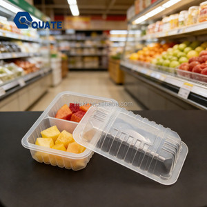 Bandejas de plástico desechables personalizadas de fábrica para carne de res, pan, alimentos congelados al vacío y carne fresca, tipo blister MAP - Product Image 1