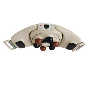 Masseur abdominal Bianstone à grande roue rechargeable avec compresse chaude, pétrissage et thérapie chauffante, beige, 1,65 kg - Product Image 5