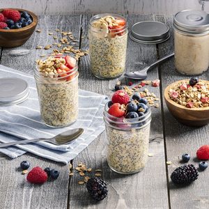 Frascos de Vidrio al por Mayor con Tapas Herméticas, Recipientes de Vidrio Portátiles de Gran Capacidad para Almacenamiento de Alimentos, Diseño Moderno, Marca Privada - Product Image 4