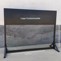 Panneaux de séparation en maille métallique de style industriel sur mesure, écrans décoratifs en acier pour la confidentialité, séparateurs pour restaurants